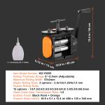 VEVOR Jewelry Rolling Mill 2.24" with 1:2 Ratio