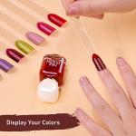 100pcs Fan Nail Swatch Sticks with Number Stickers