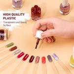 100pcs Fan Nail Swatch Sticks with Number Stickers