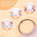 100pcs Fan Nail Swatch Sticks with Number Stickers