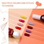 100pcs Fan Nail Swatch Sticks with Number Stickers