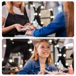 100pcs Fan Nail Swatch Sticks with Number Stickers