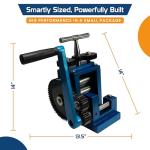 3-Inch Manual Rolling Mill for Jewelry Making