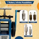 3-Inch Manual Rolling Mill for Jewelry Making