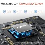 Milwaukee-Compatible Power Grease Gun, 10,000 PSI