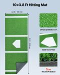 Uimoso 10x3.8 ft Baseball Training Mat