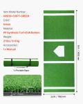 Uimoso 10x3.8 ft Baseball Training Mat