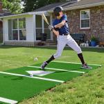 Uimoso 10x3.8 ft Baseball Training Mat