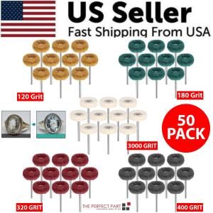 50-Piece Metal Polishing Buffing Wheel Set