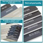 20 Pcs Sanding Sticks for Metal and Wood