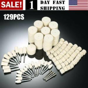 129 Mixed Soft Felt Polishing Buffing Wheel Set