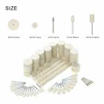 129 Mixed Soft Felt Polishing Buffing Wheel Set