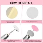 60-Pack Sandpaper Discs with Metal Nail Drill Bit