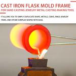 Cast Iron Flask Mold for Sand Casting Jewelry