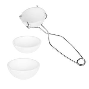 YIEPET 4-Piece Melting Crucible Set with Tongs