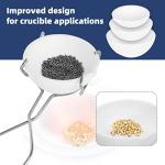 YIEPET 4-Piece Melting Crucible Set with Tongs