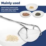 YIEPET 4-Piece Melting Crucible Set with Tongs