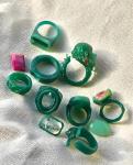 Green 6-Piece Ring Wax Tube Set for Jewelry