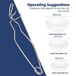 YIEPET 4-Piece Melting Crucible Set with Tongs