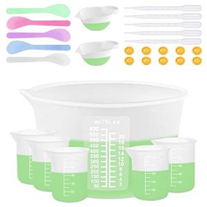 Silicone Measuring Cups Set for Resin and Jewelry