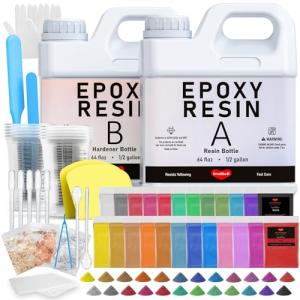Smallbudi Epoxy Resin Kit with Mica Powder