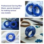 6 Pcs Blue Carving Wax for Jewelry Making