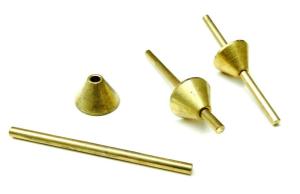 Brass Cone & Rod Mandrel Set for Jewelry Molds