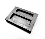 Graphite Ingot Mold with 1/2oz & 1oz Pockets