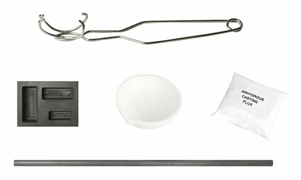 Silver Melting Kit with Crucible and Ingot Mold
