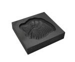 3D Graphite Ingot Mold - Indian Chiefs Head