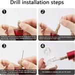 Electric Resin Drill and Pin Vise Set, 210 PCS