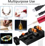 Electric Resin Drill and Pin Vise Set, 210 PCS