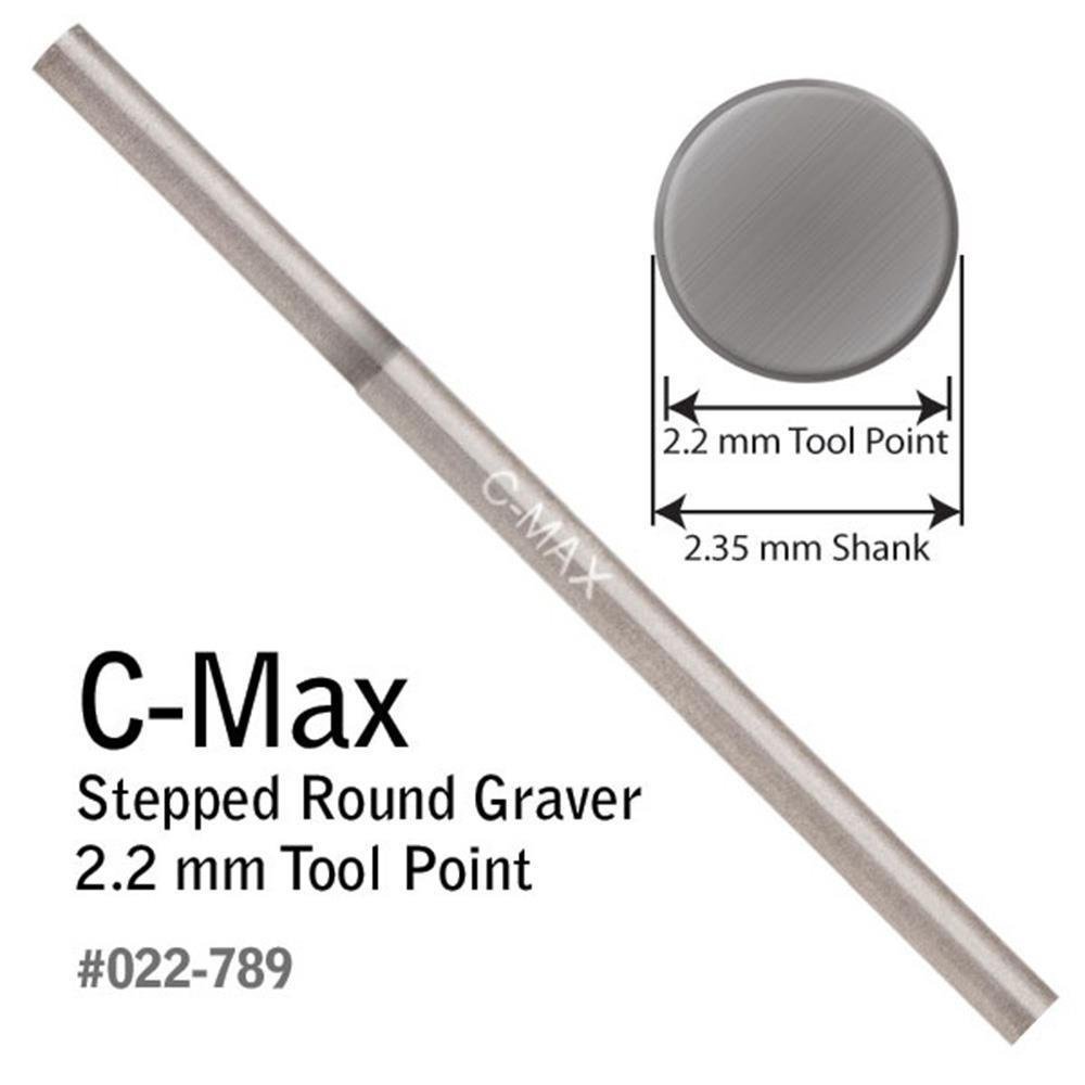 GRS C-Max 2.2mm Round Stepped Graver Tool