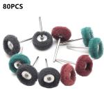 80-Pack Small Buffing Abrasive Wheels for Polishing