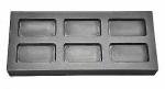 6-Cavity Graphite Ingot Mold for Metal Casting