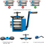 75mm Manual Rolling Mill for Jewelry Making