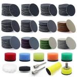 191 PCS Hook and Loop Sanding Discs Set