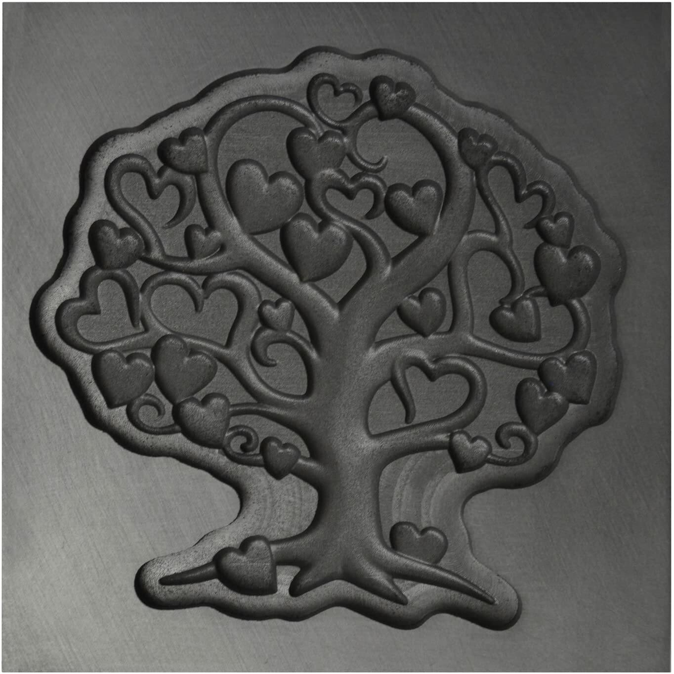 Large 3D Tree of Love Graphite Ingot Mold