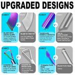 Metal Cuticle Pusher and Scraper, 2PCS Set