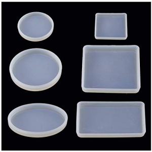 Luckkyme Silicone Resin Jewelry Molding Set, 6 Pack