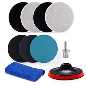 ZFE 5-Inch Wool Felt Polishing Pads Kit