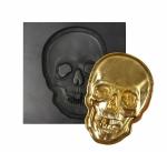 4 oz Skull Face Graphite Ingot Mold