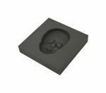 4 oz Skull Face Graphite Ingot Mold
