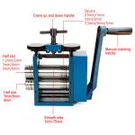 Manual Rolling Mill for Jewelry Making - 75mm