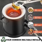 Metal Melting Furnace Kit with High-Heat Gloves