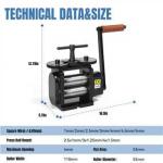 Lakimi 130MM Rolling Mill for Jewelry Making