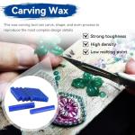 15PCS Carving Wax Blocks and Lost Wax Tubes Set