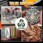 Metal Melting Furnace Kit with High-Heat Gloves