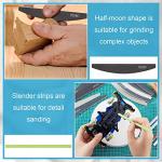 60 Pcs Sanding Sticks Set for Crafting