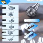 10-Piece Tungsten Carbide Burrs Set for Grinders